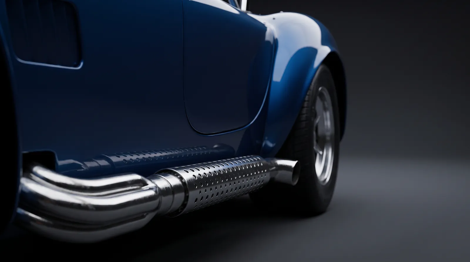 Detail van een Shelby Cobra